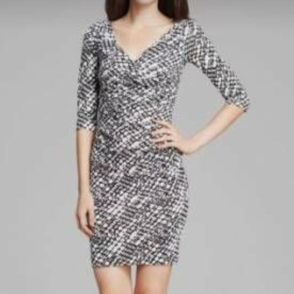 Diane Von Furstenberg Bentley SJ Black/White Dress